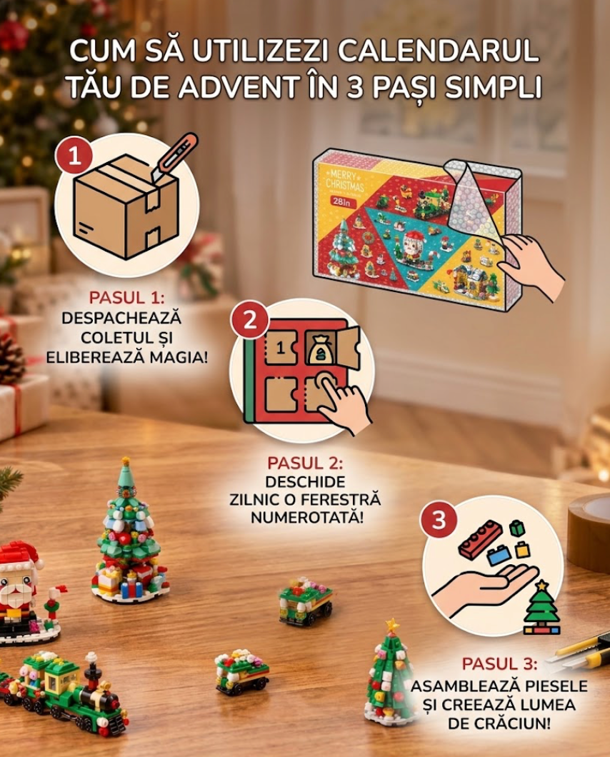Utilizare în 3 pași calendar advent