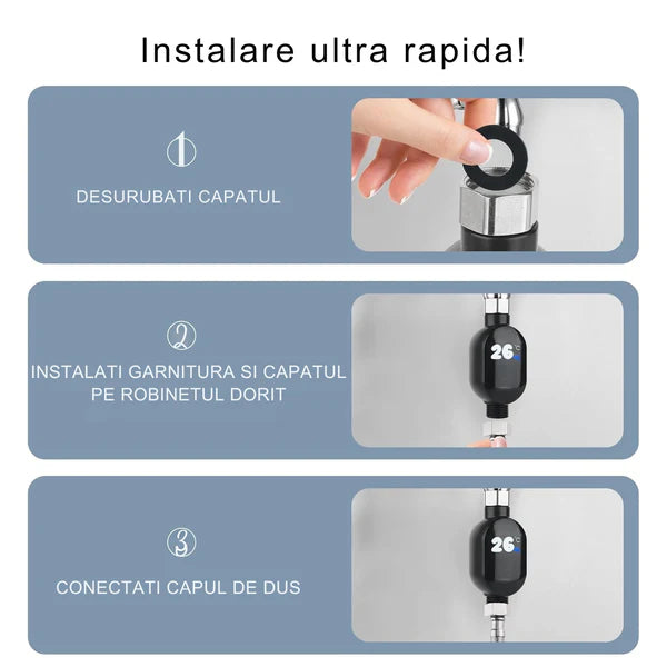 Instalare în 3 pași