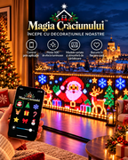 Perdea Luminoasă Inteligentă — Crăciunul Tău Arată Ca În Filme+ Telecomandă Inclusă